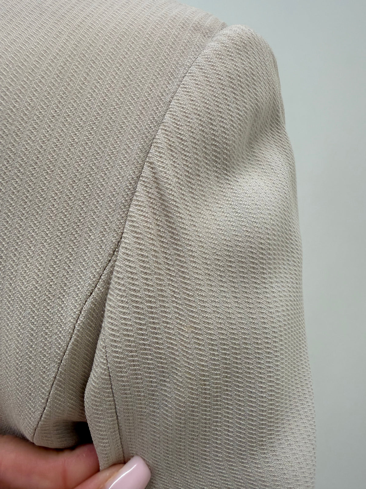 Sacou Max&Co by Max Mara Pink nude din stofita excepțională cambrat cu revere late