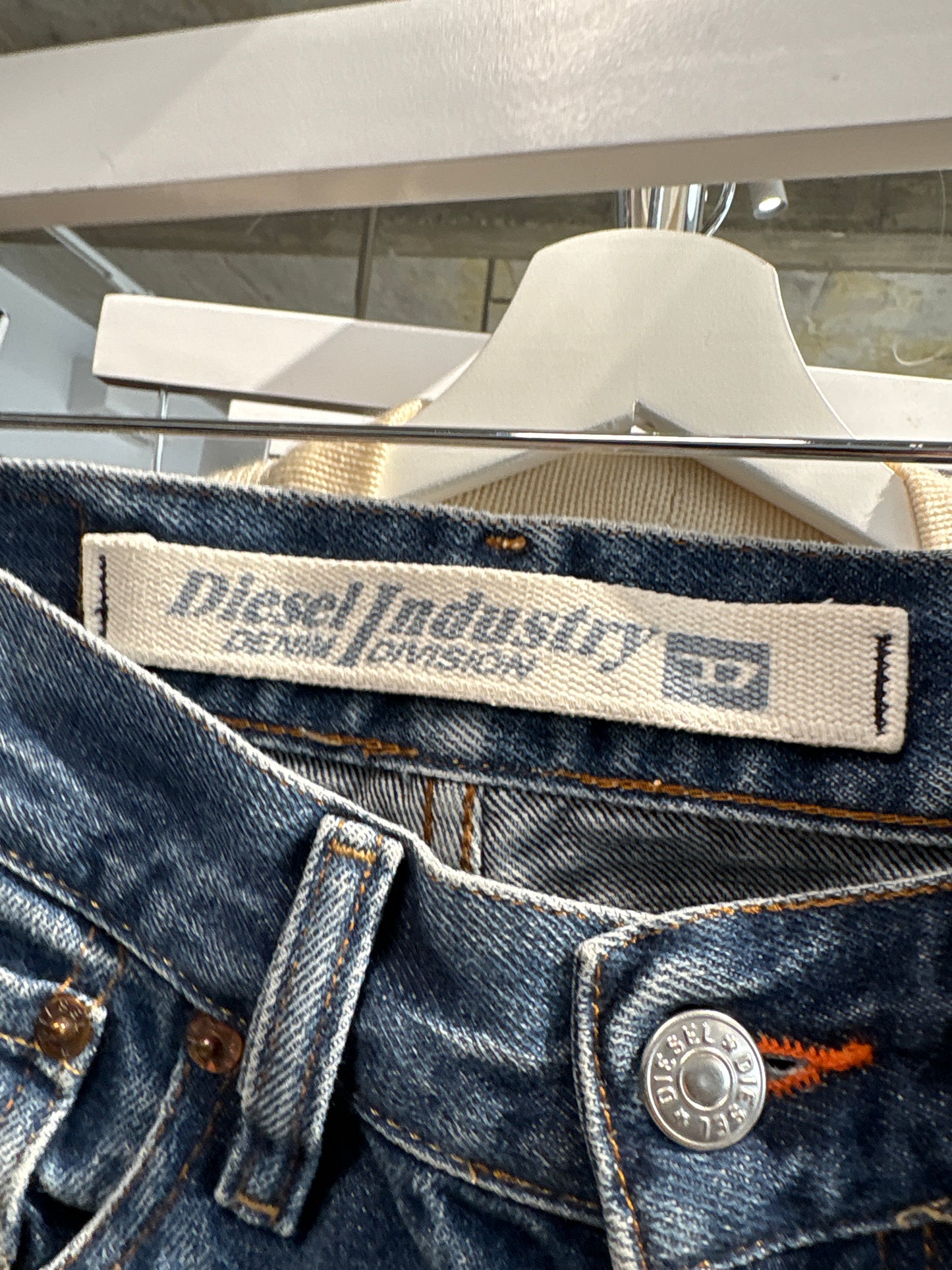 Jeans Diesel tall classic wash din bumbac gros