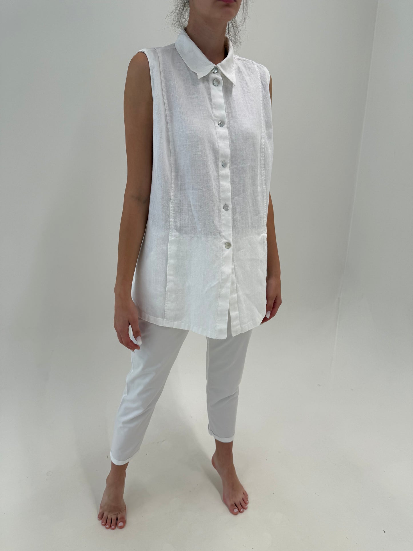 Pantaloni chinos petite Stefanel din bumbac premium