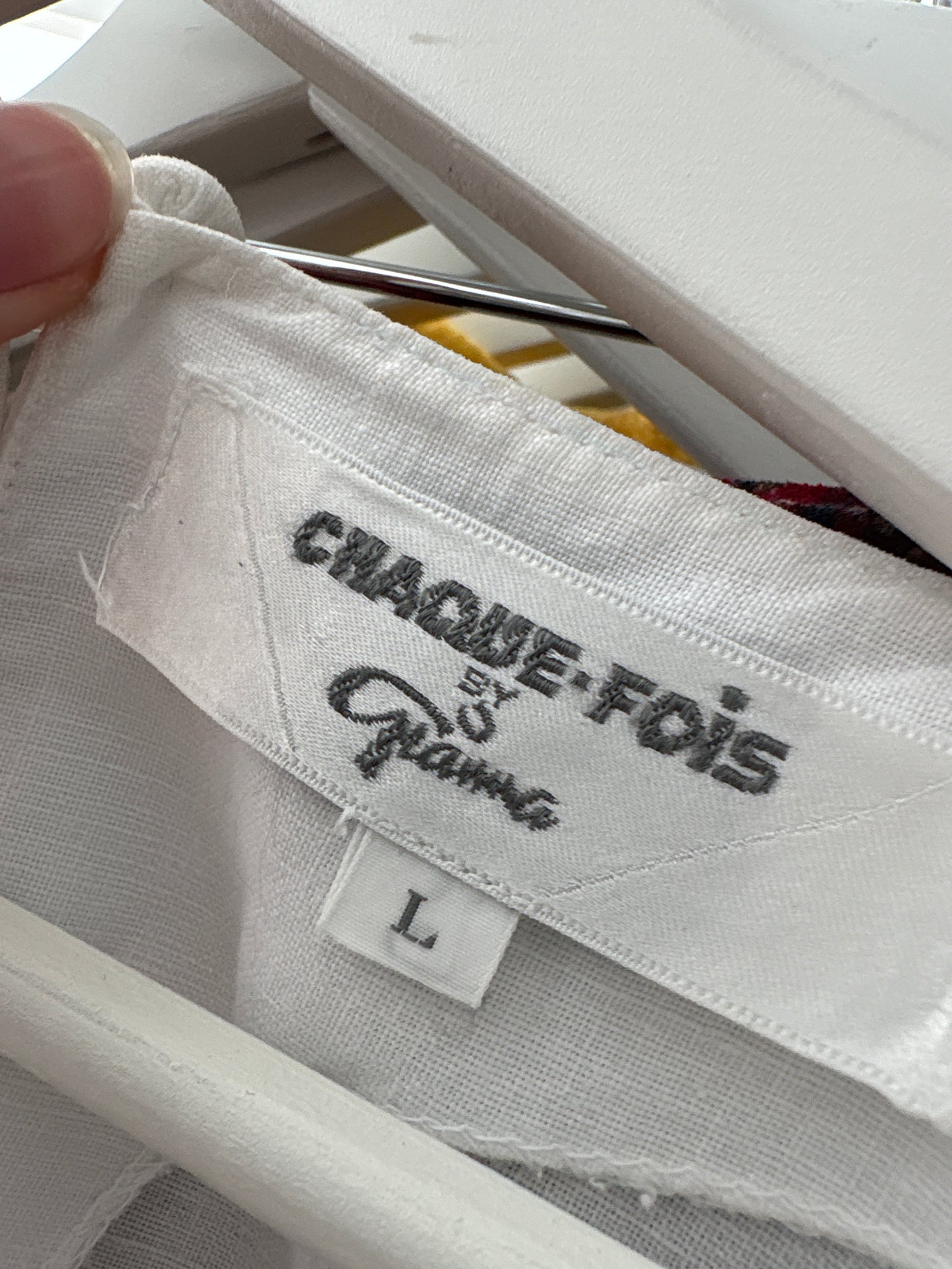 Top vintage din pânză excepțională de in și bumbac cu broderie superbă
