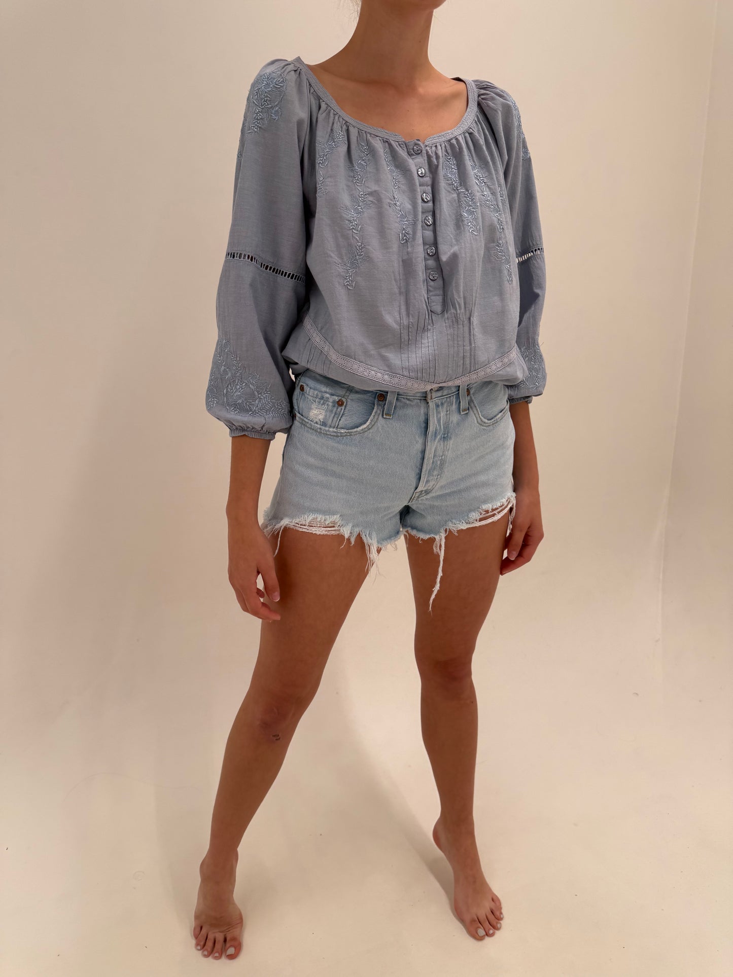 Pantaloni scurti Levi’s din jeans cu talie înaltă