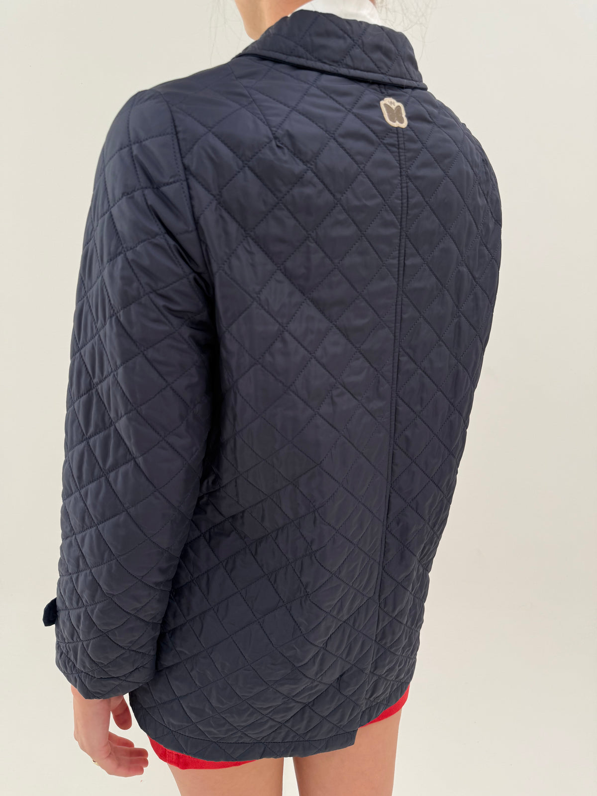Jacheta matlasata Max Mara Navy blue în croi clasic