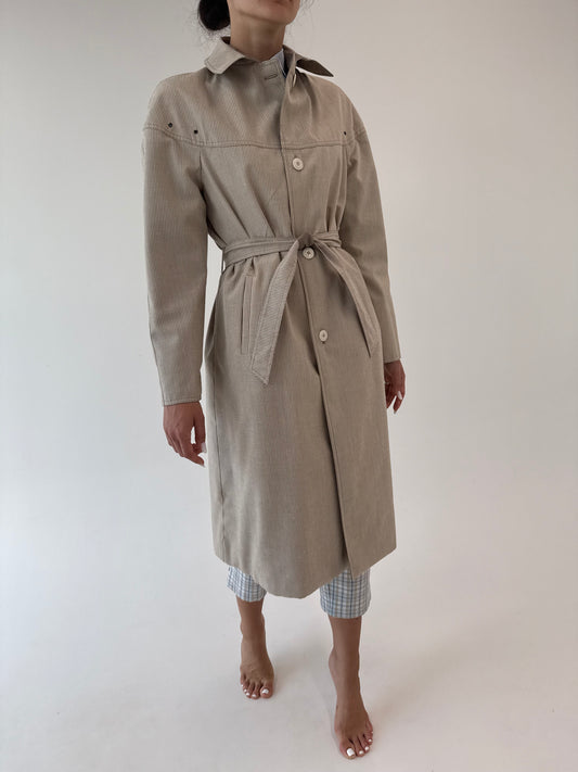 Trench old vintage anii 80 impermeabil cu 2 fete