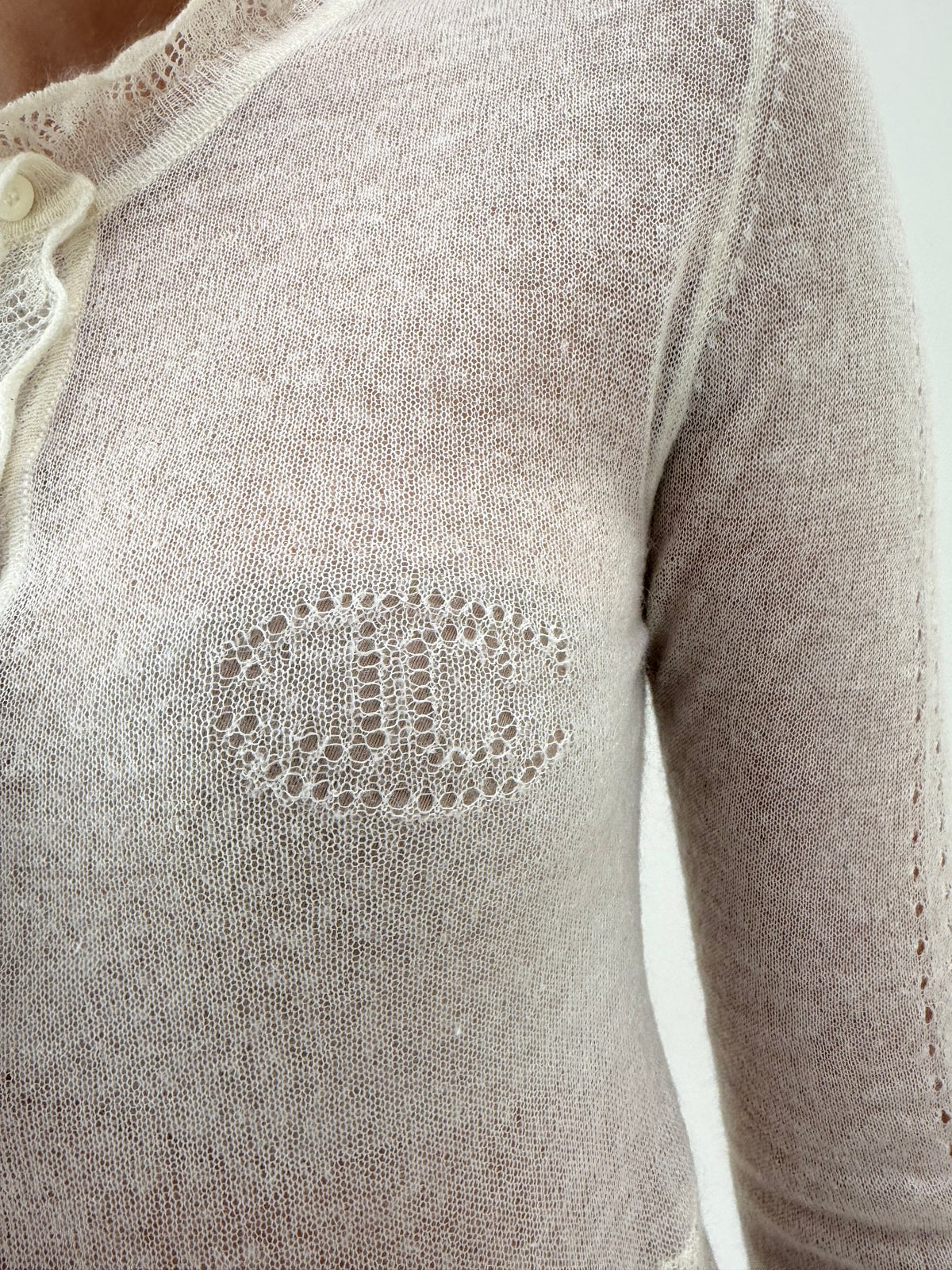 Cardigan Roberto Cavalli ultra light din lana și baby mohair extrafin cu talie marcată