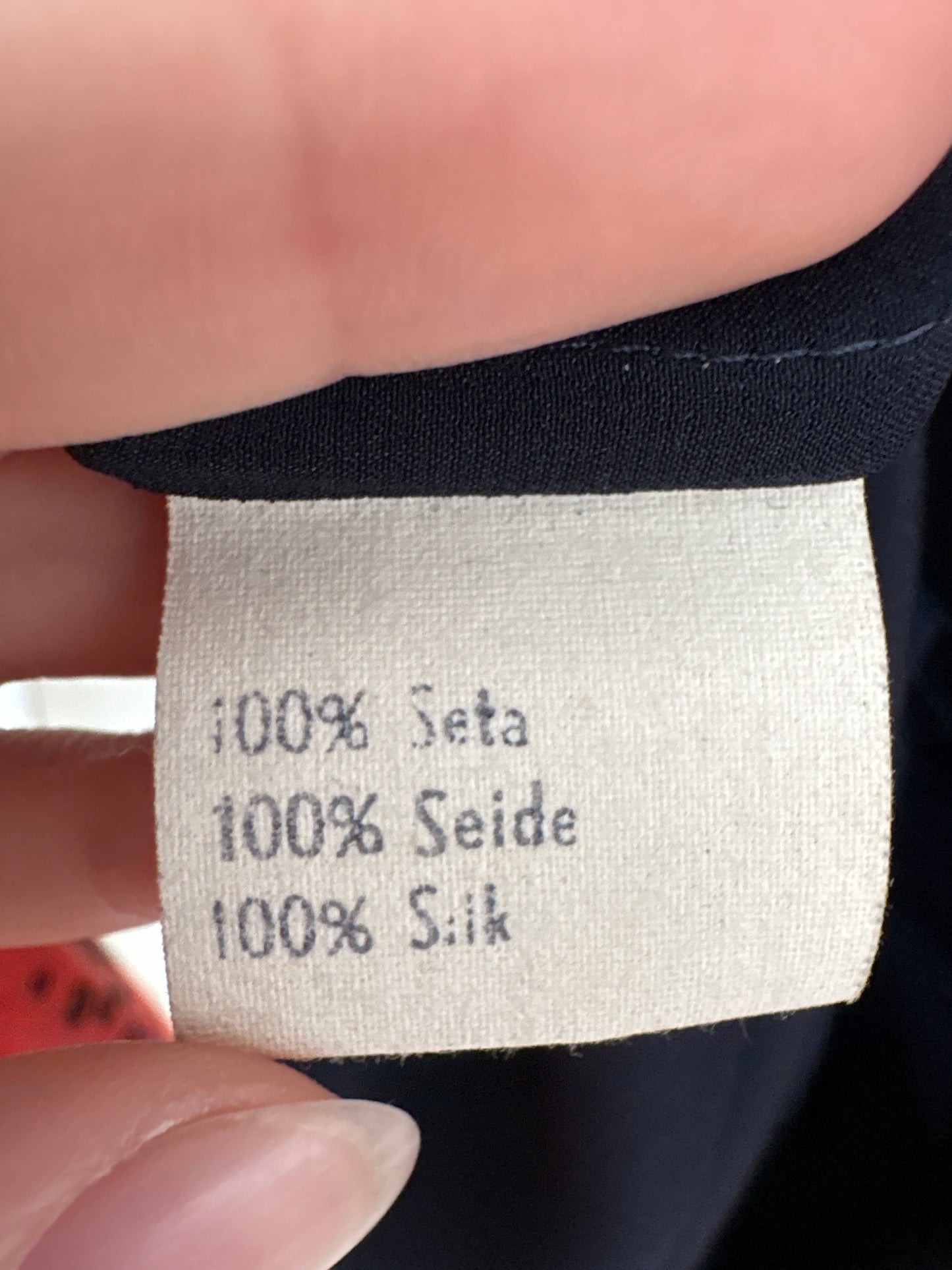 Top Gianfranco Ferre din mătase naturală cu logo brodat
