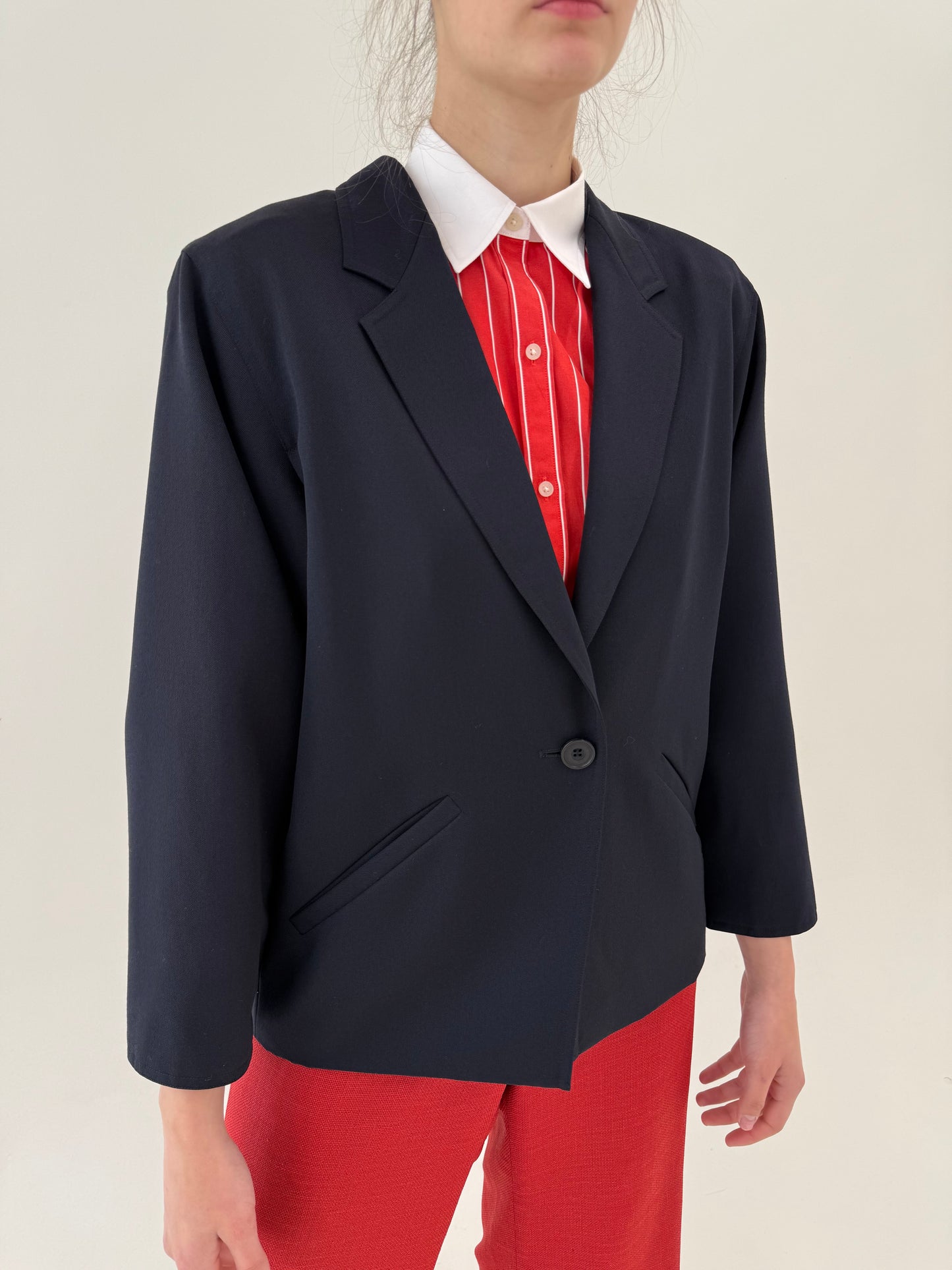 Sacou Marella by Max Mara vintage în croi retro modern cu mânecă fluture