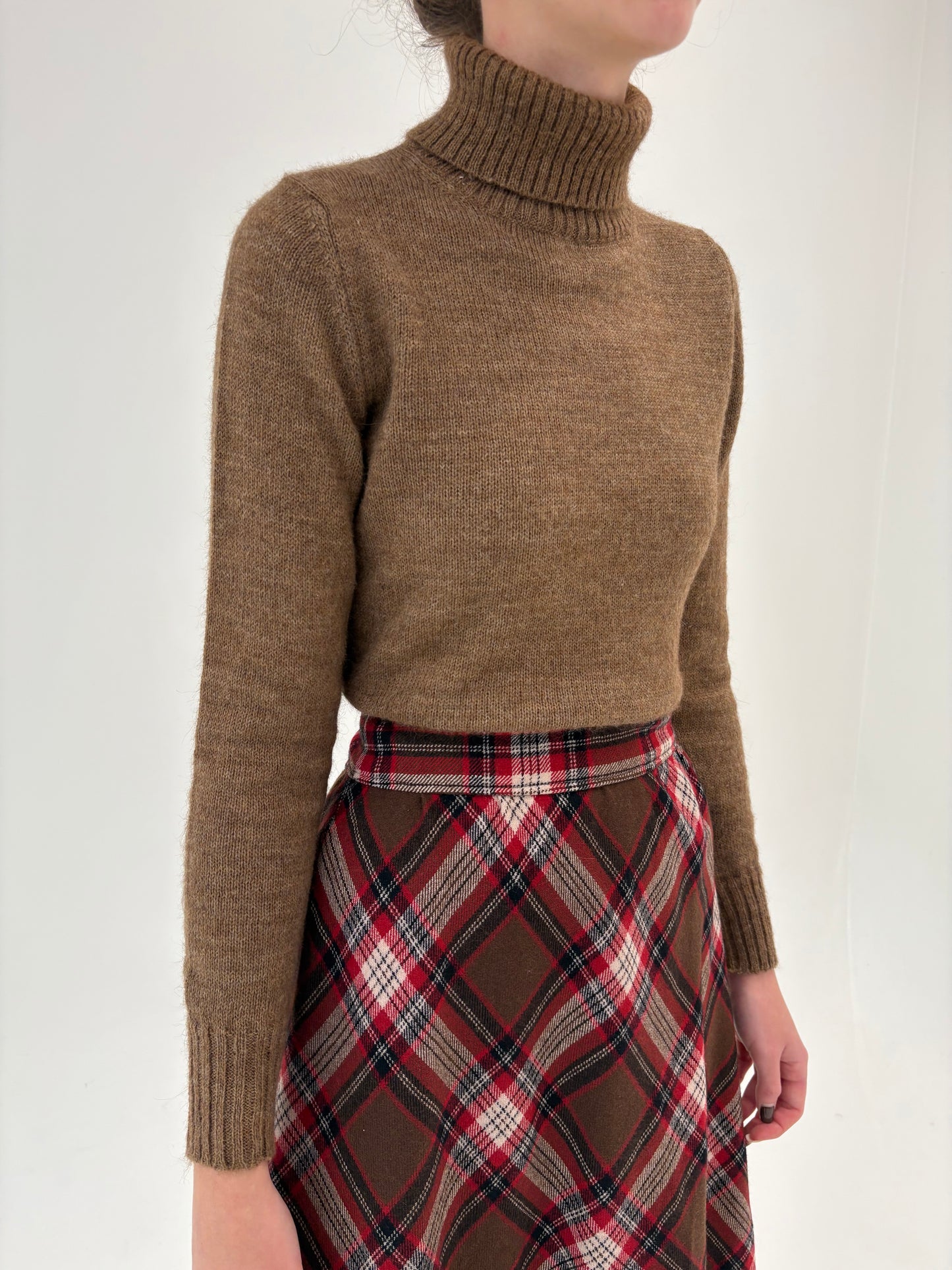 Maleta Max Mara light chocolate brown din baby mohair