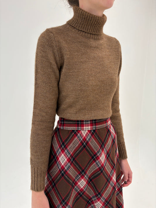 Maleta Max Mara light chocolate brown din baby mohair