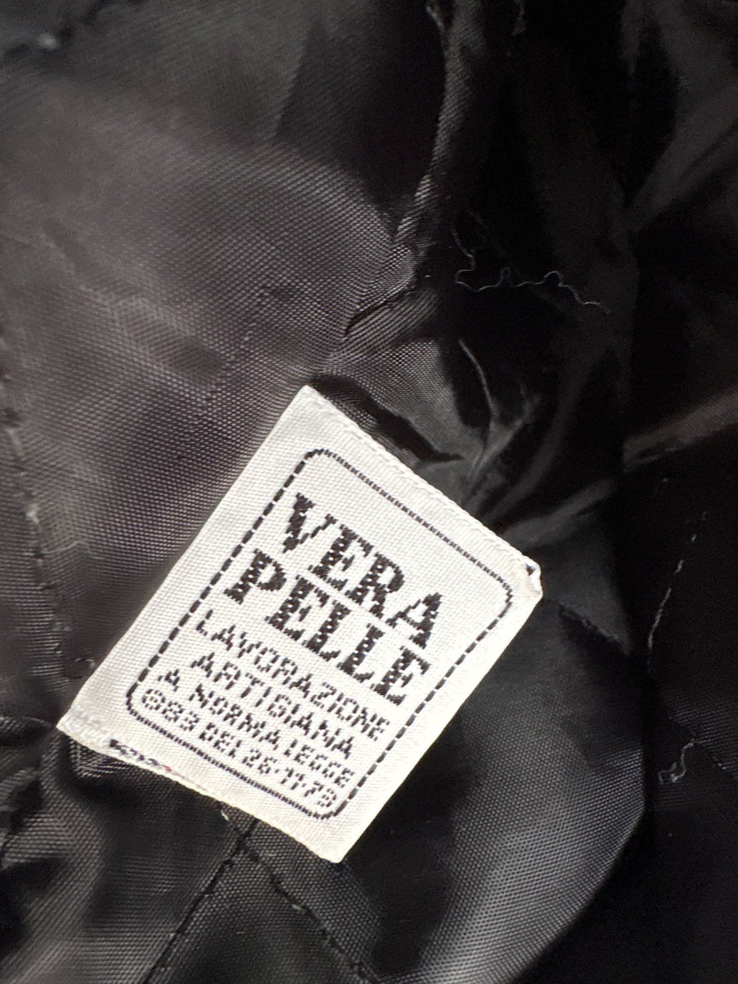 Geacă biker vintage Italiană din piele naturală