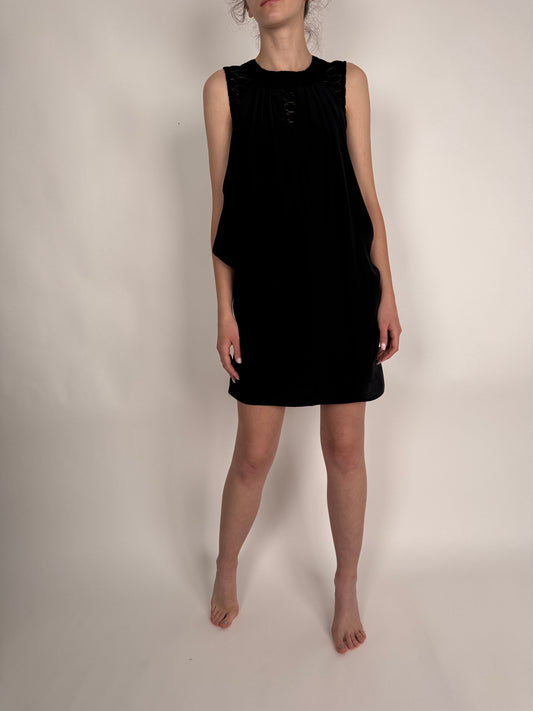 LBD luxury Pringle of Scotland din mătase naturală și dantelă