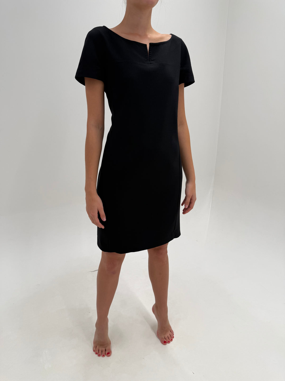 LBD Max Mara clasic de la business la cocktail din lanita extrafina