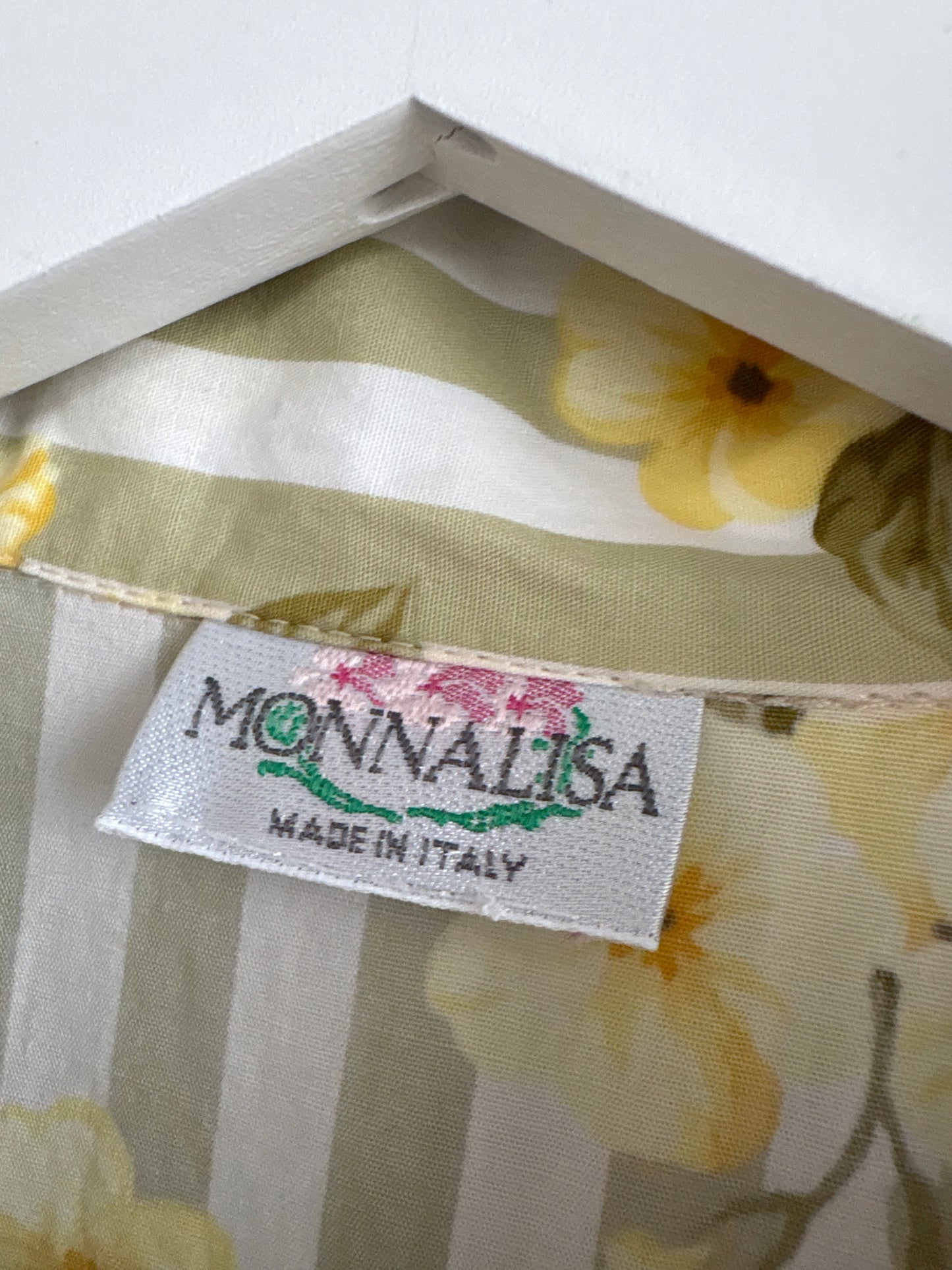 Rochie de brand luxury italian Monnnalisa din poplin de bumbac cu talie ușor căzută
