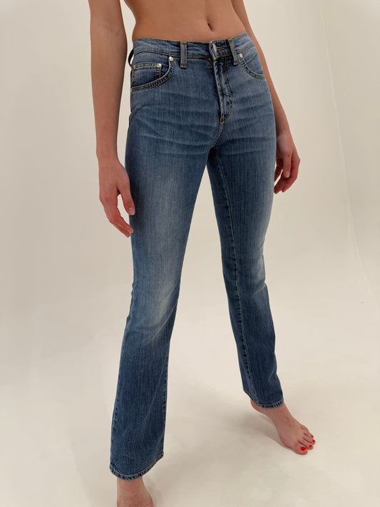 Jeans tall luxury Trussardi bootcut classic wash