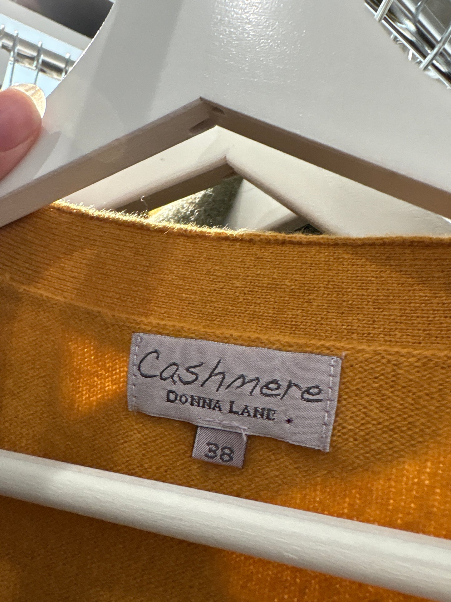 Cardigan mustard yellow din cașmir