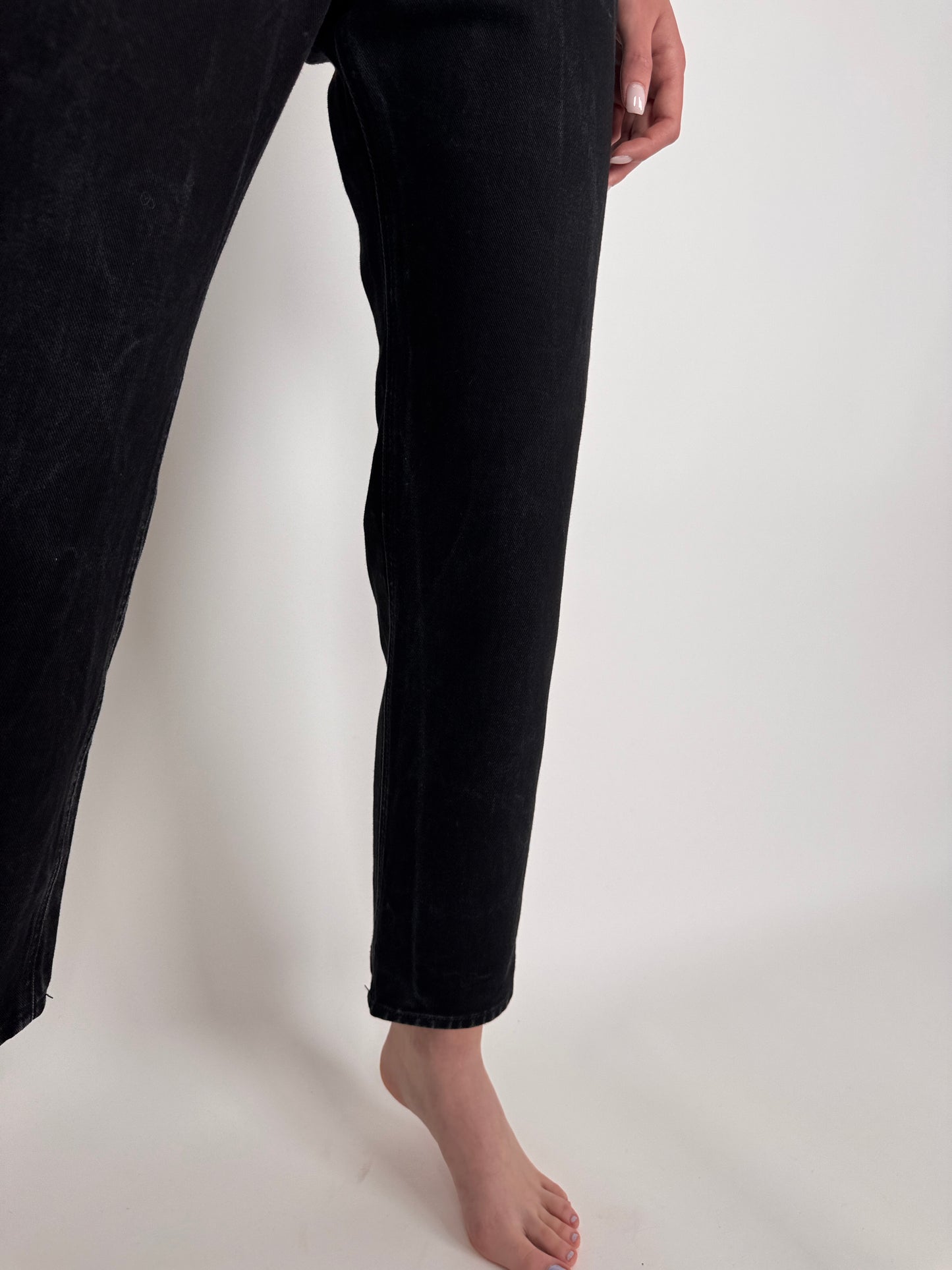 Jeanși vintage cu talie înaltă straight leg
