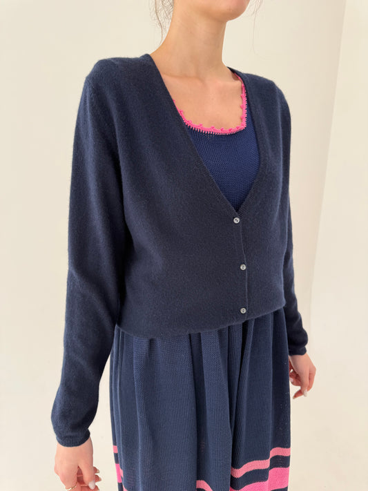 Cardigan din cașmir Navy blue