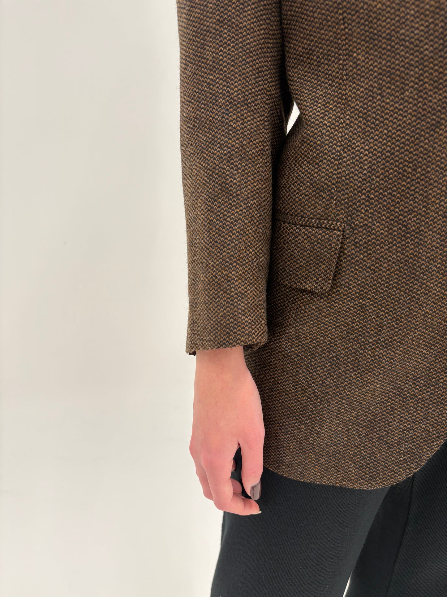 Sacou ultra luxury Loro Piana din 100% cașmir persoane petite