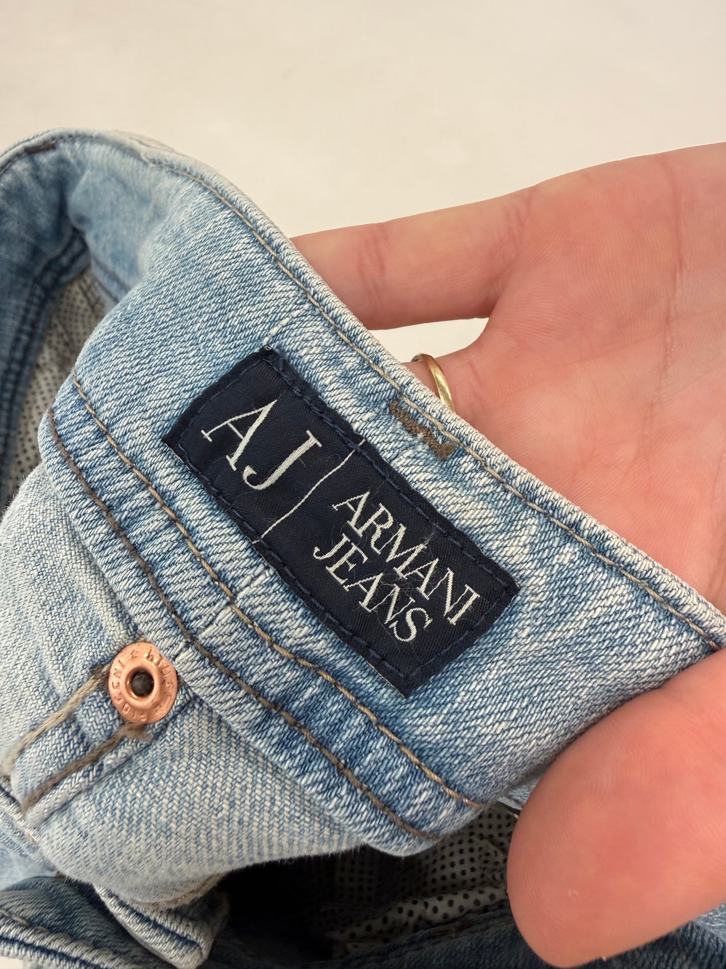 Jeans Armani de vară ultra cu fier modelatori petite