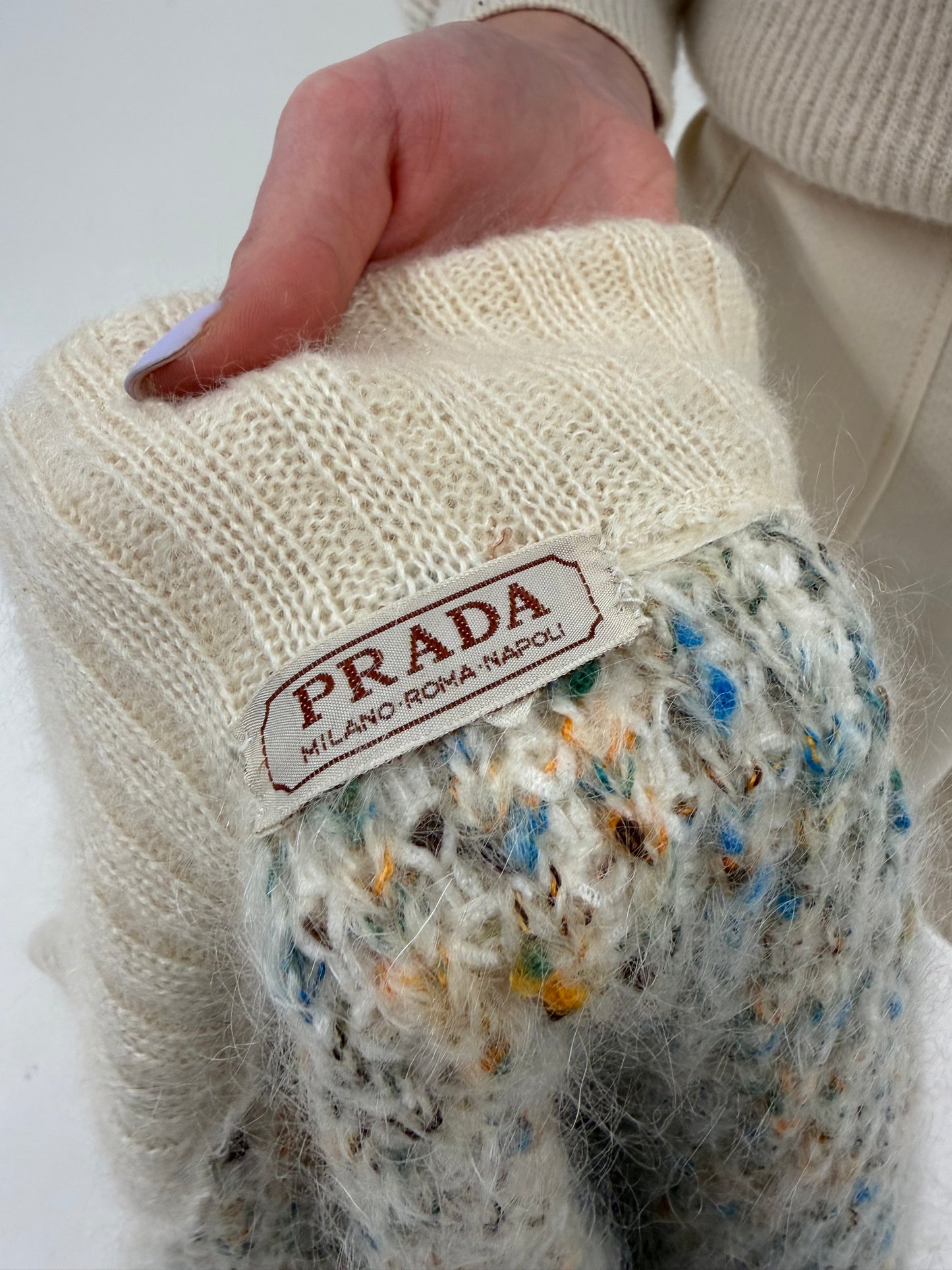 Palton Prada vintage de colecție anii 90-early 2000 din lana și alpaka