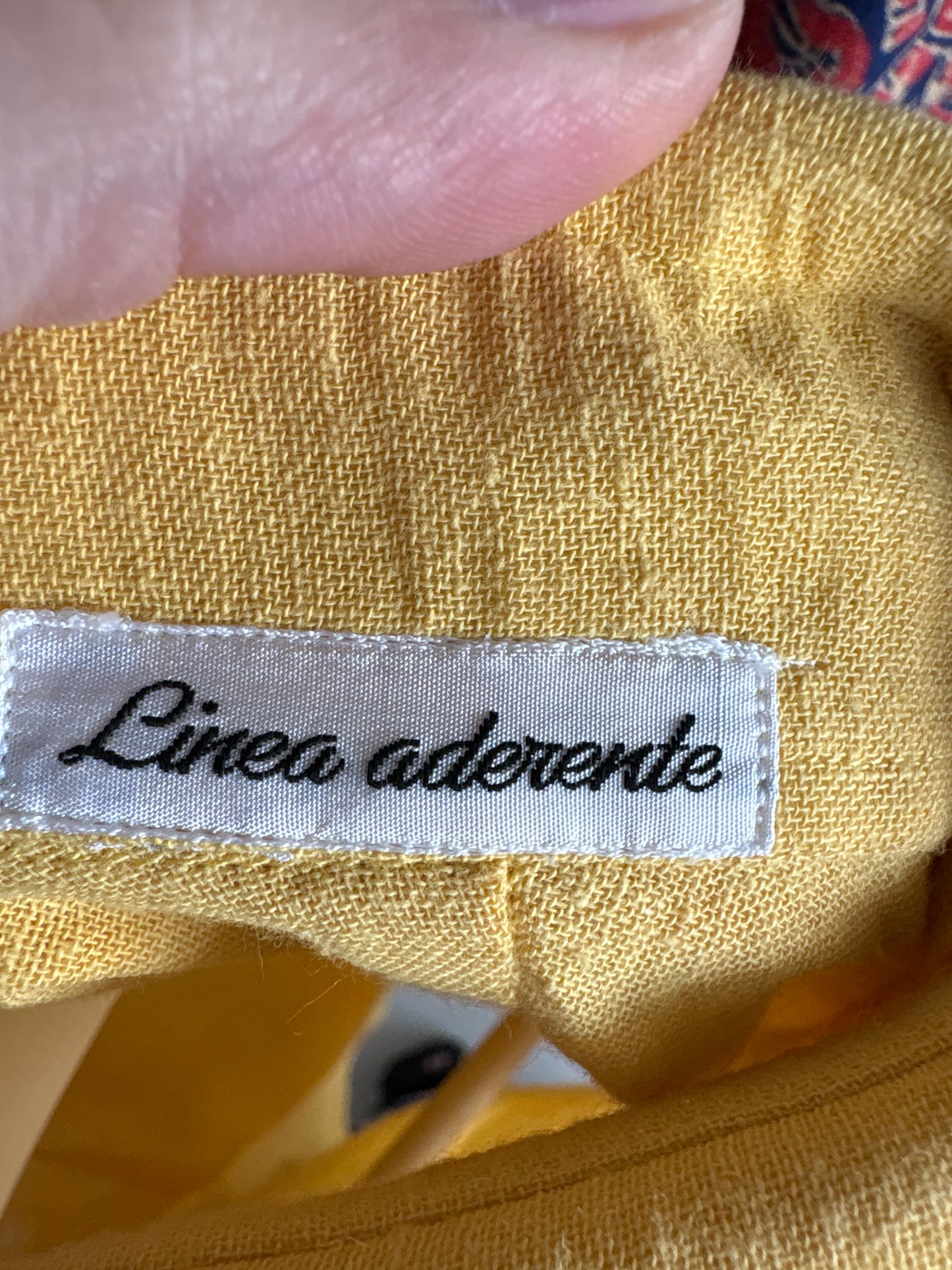 Cămașa vintage italiană de brand super premium butter yellow din in excepțional