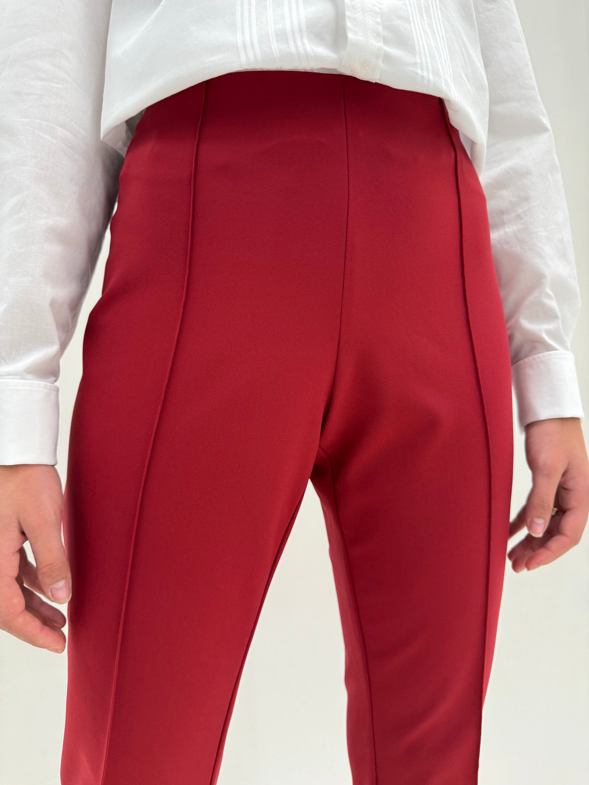 Pantaloni Escada merlot red ultra confort modelatori business