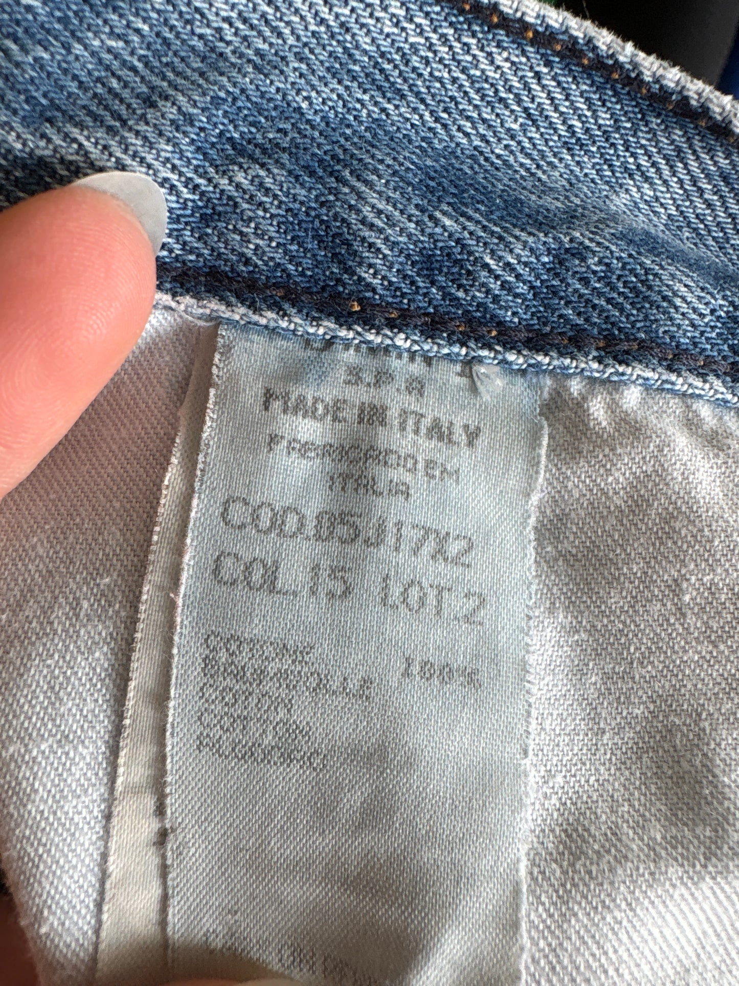 Jeans vintage Armani mom fit cu talie înaltă petite classic wash