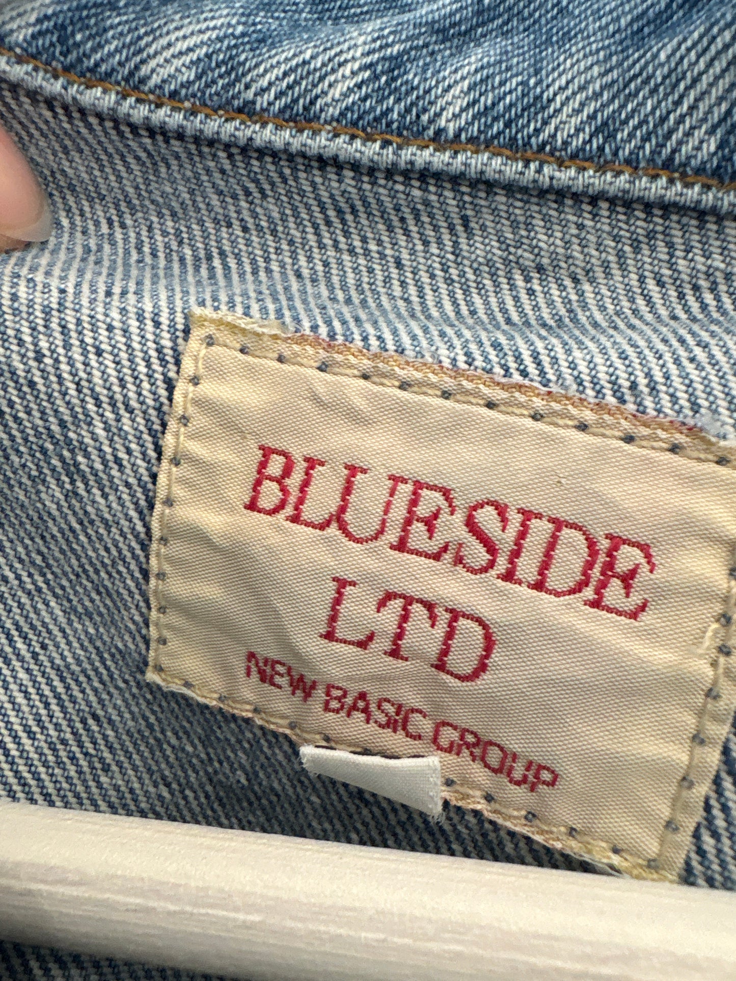 Geacă vintage premium din jeans classic wash cu bust amplu