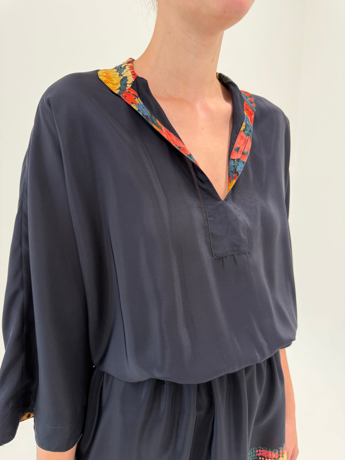 Rochie vintage în croi lejer cu talie ultra înaltă marcată elastică super vaporoasă