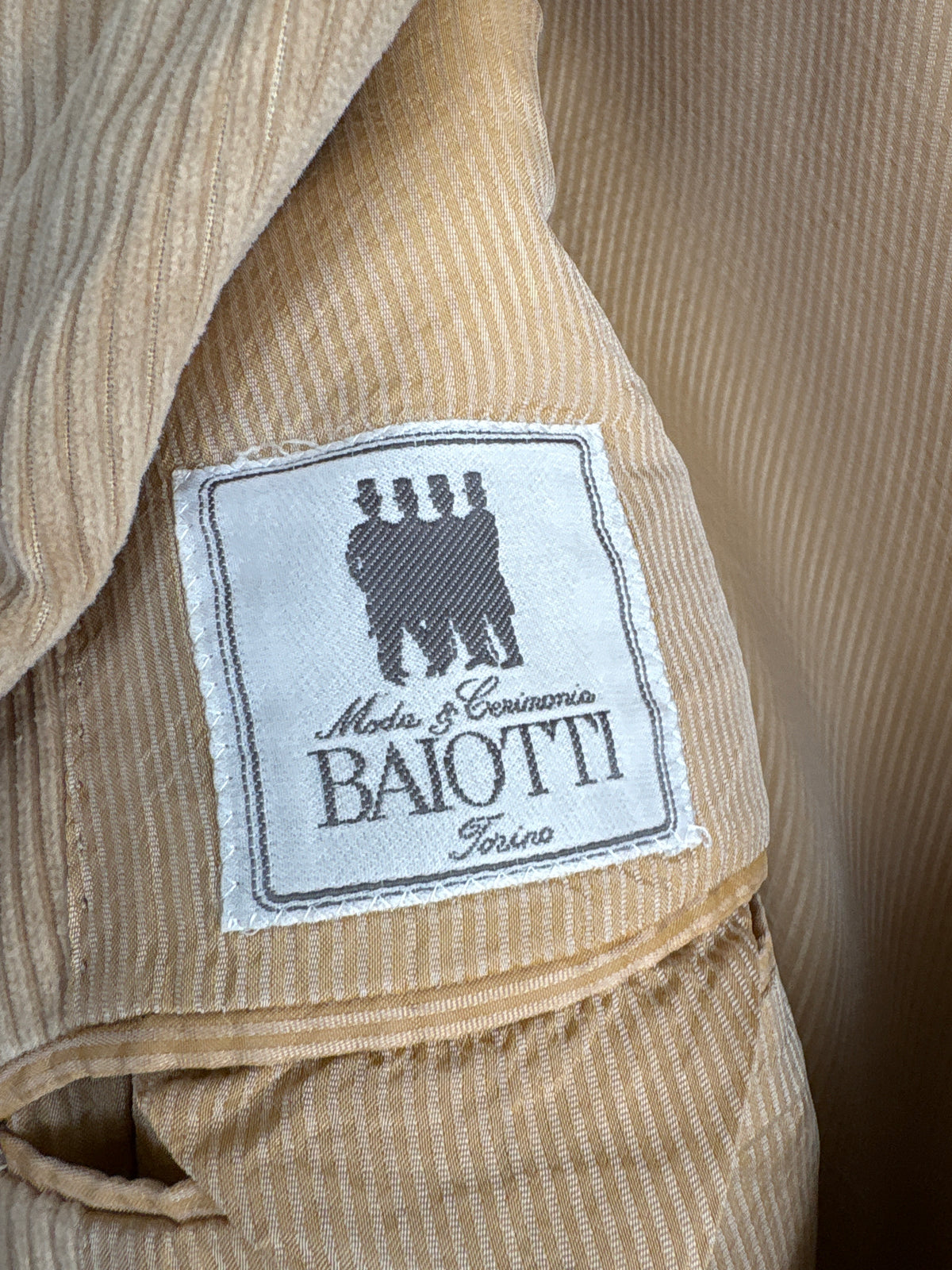 Sacou italian camel petite din catifea premium de bumbac raiata fin