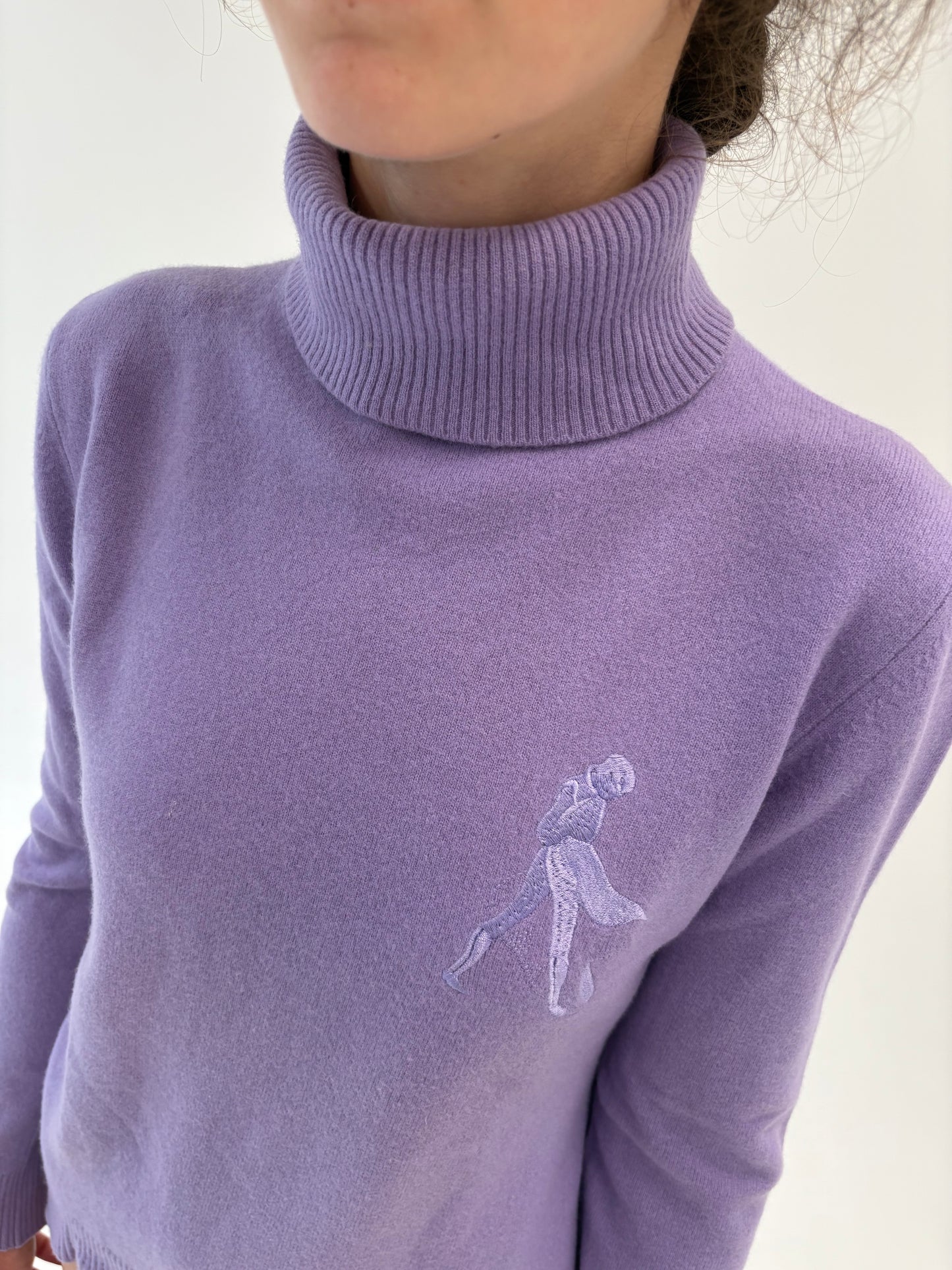 Maleta lavandă din lana merino extafina de gramaj mare