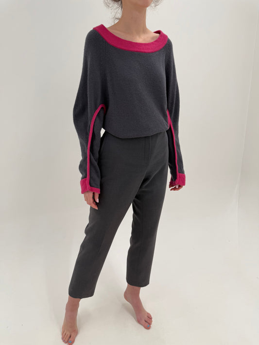 Pantaloni clasici business din stofă confort