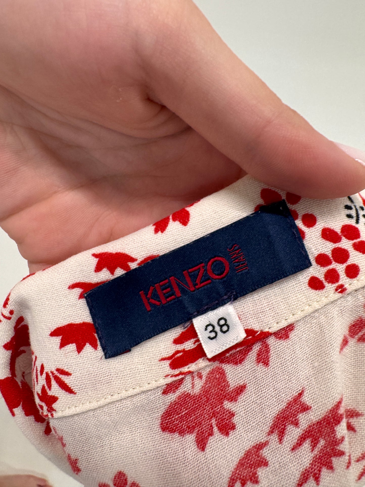 Cămașa vintage Kenzo anii 2000 din pânză de bumbac