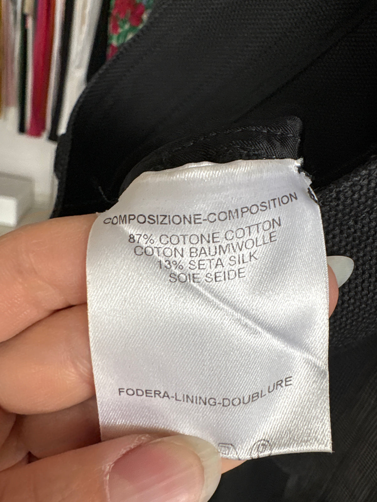 Fustă Gucci clasică perioasa Tom Ford 2003 din canvas texturat de bumbac și mătase naturală