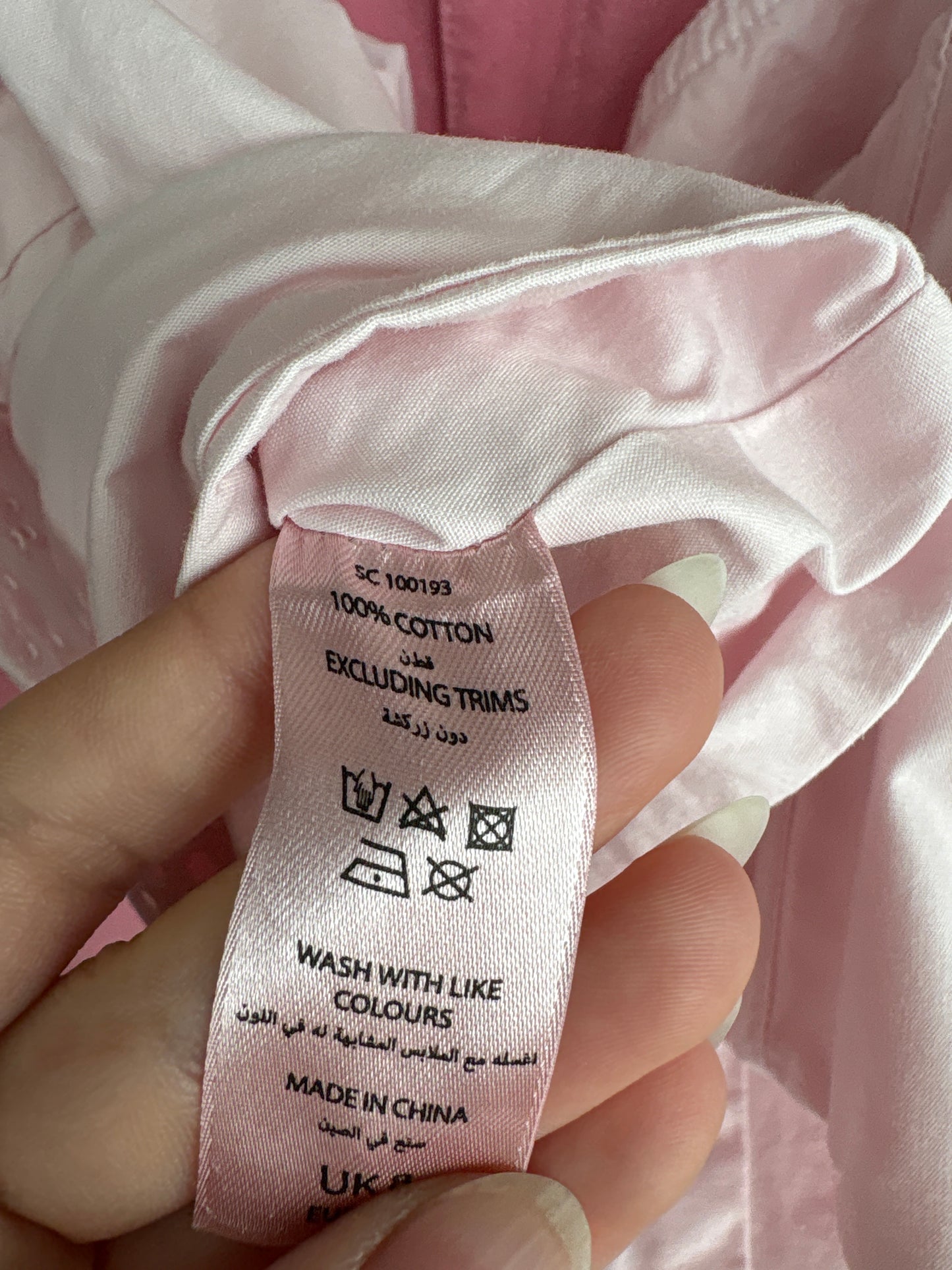 Corset powder Pink cu umeri bufanți și broderie anglaise