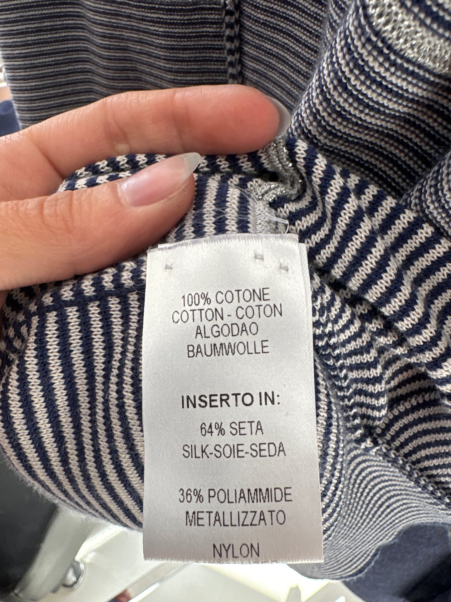 Top de brand luxury italian 64% mătase naturală cu mânecă fluture