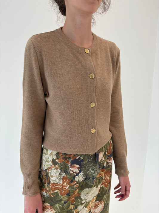 Set camel de gramaj mare excepțional din lana merino, Angora și cașmir