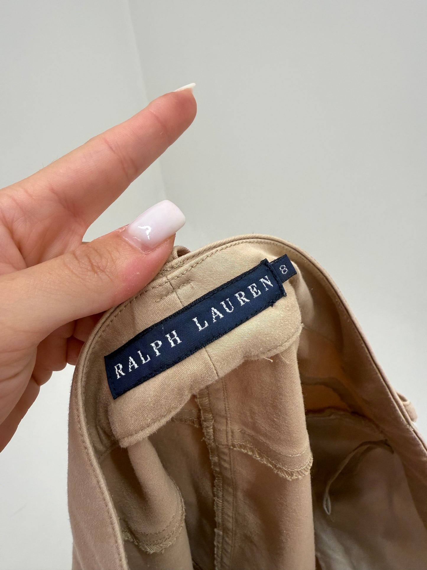 Fustă Ralph Lauren camel ultra luxury de la gama te top din bumbac ultra confort