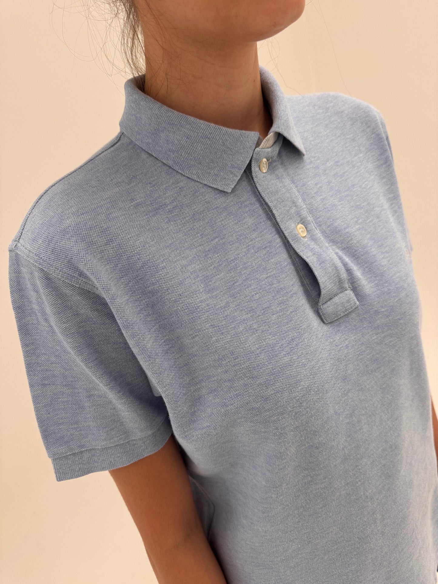 Top polo baby Blue de brand luxury italian Fay din bumbac de gramaj mare