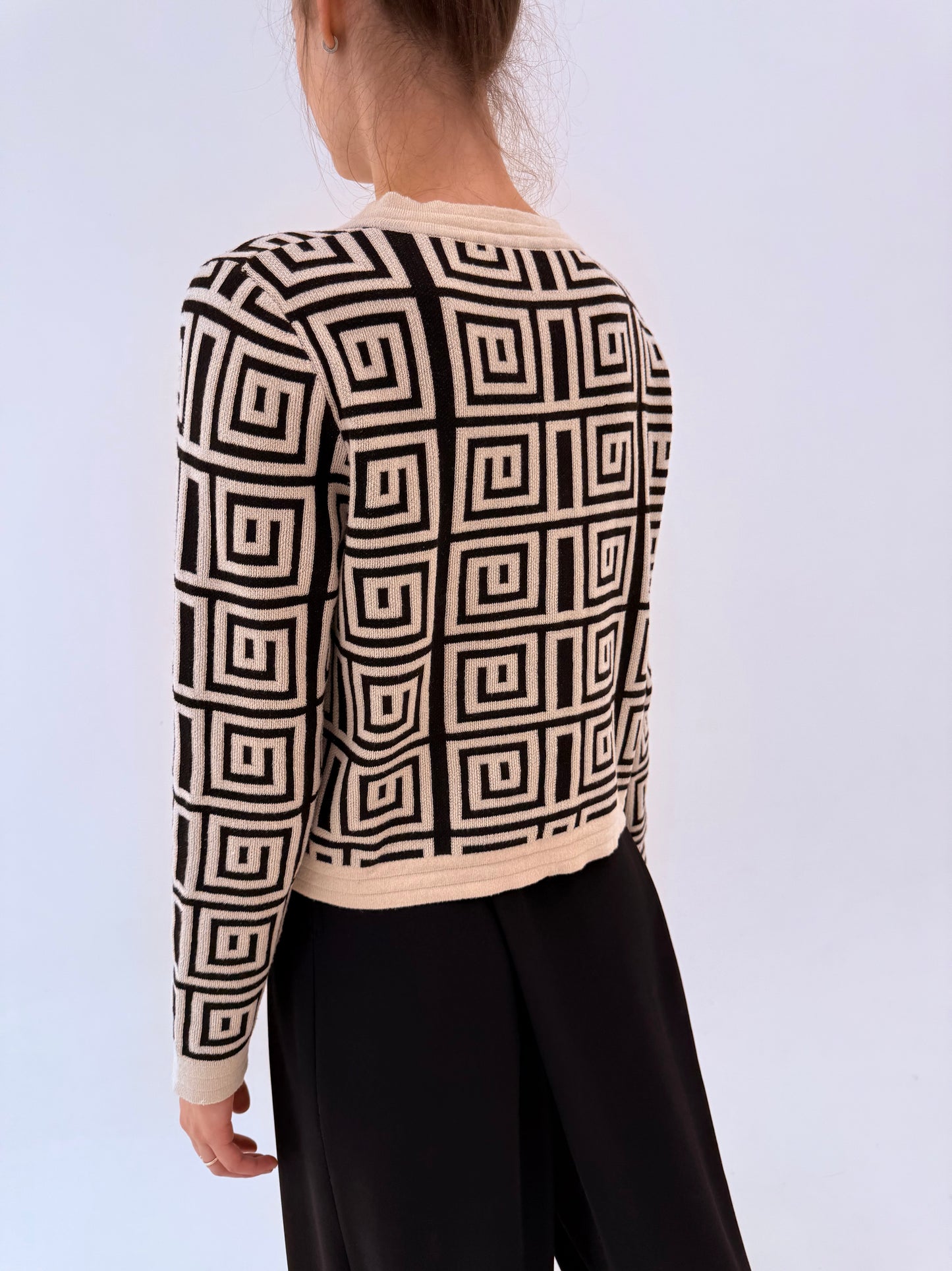 Jacheta în stil Balmain din bumbac premium cu nasturi metalici aurii