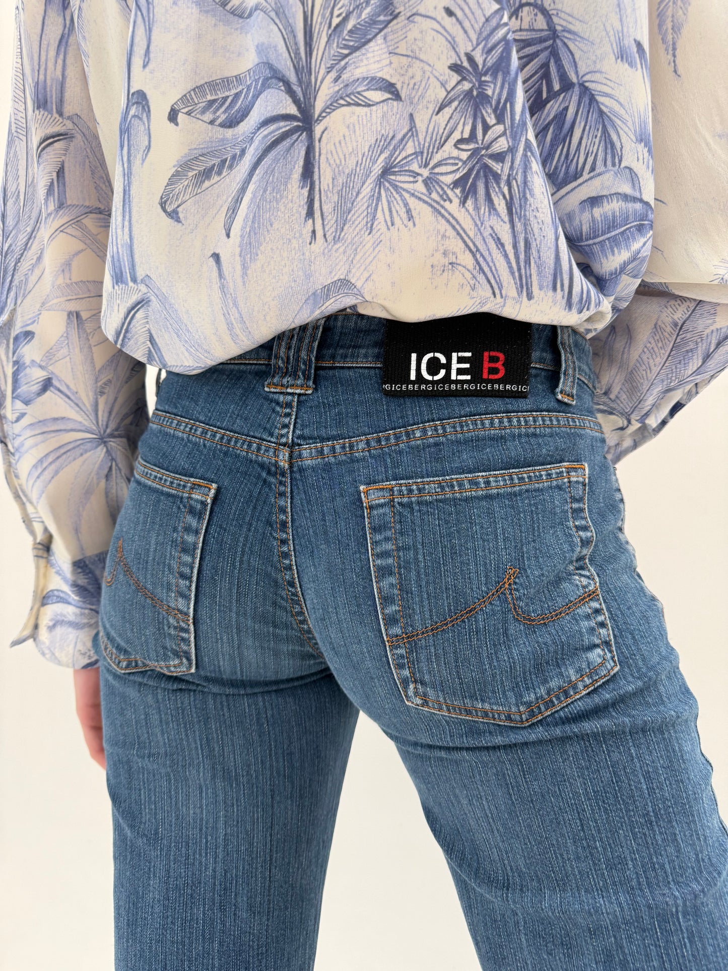 Jeans bootcut luxury Iceberg classic darker wash ultra confort modelatori