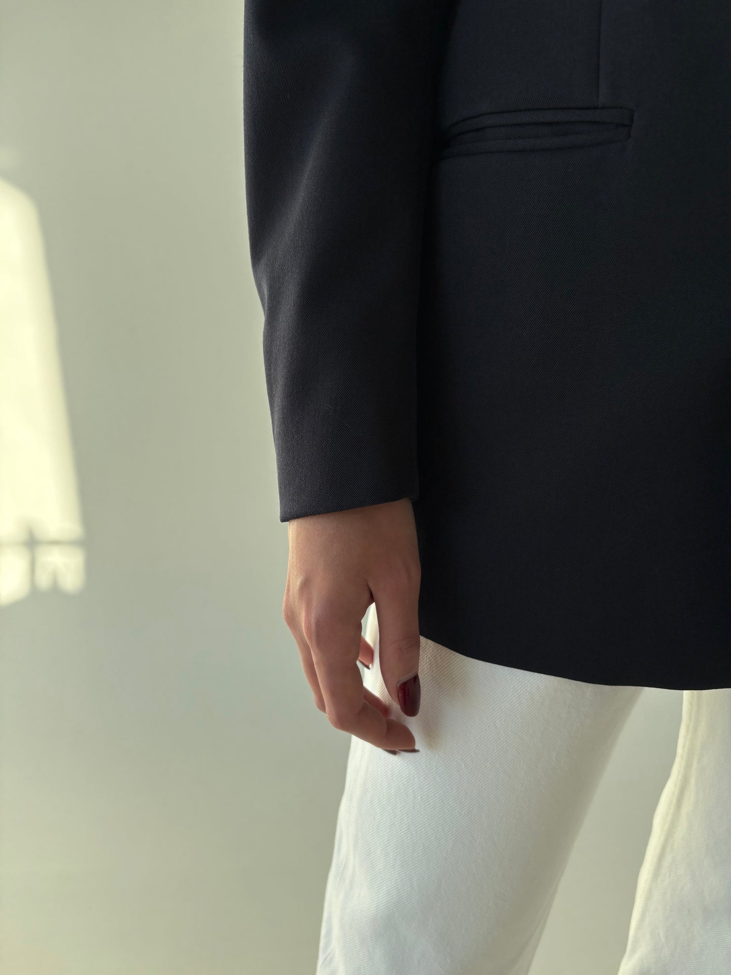 Sacou vintage italian excepțional cu nasturi metalici și închidere dublă