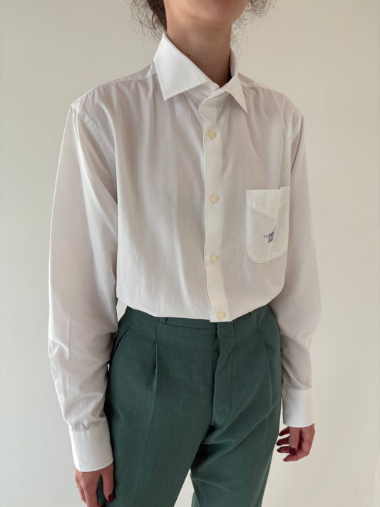 Cămașa din poplin premium de bumbac în croi actual