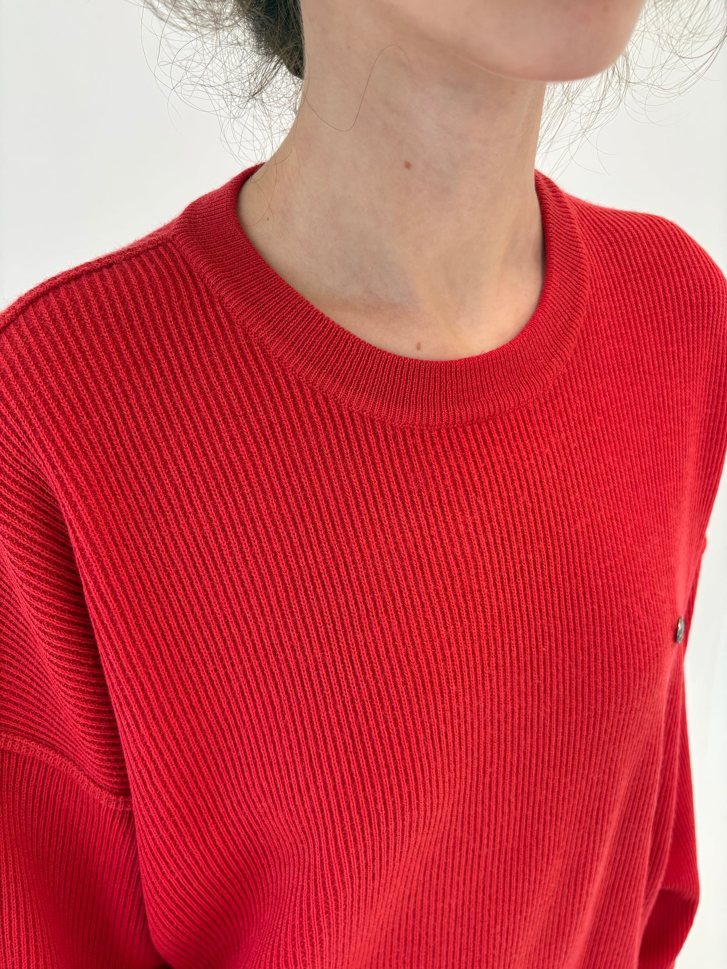 Pulover tall luxury italian din lana merino extrafina de gramaj mare