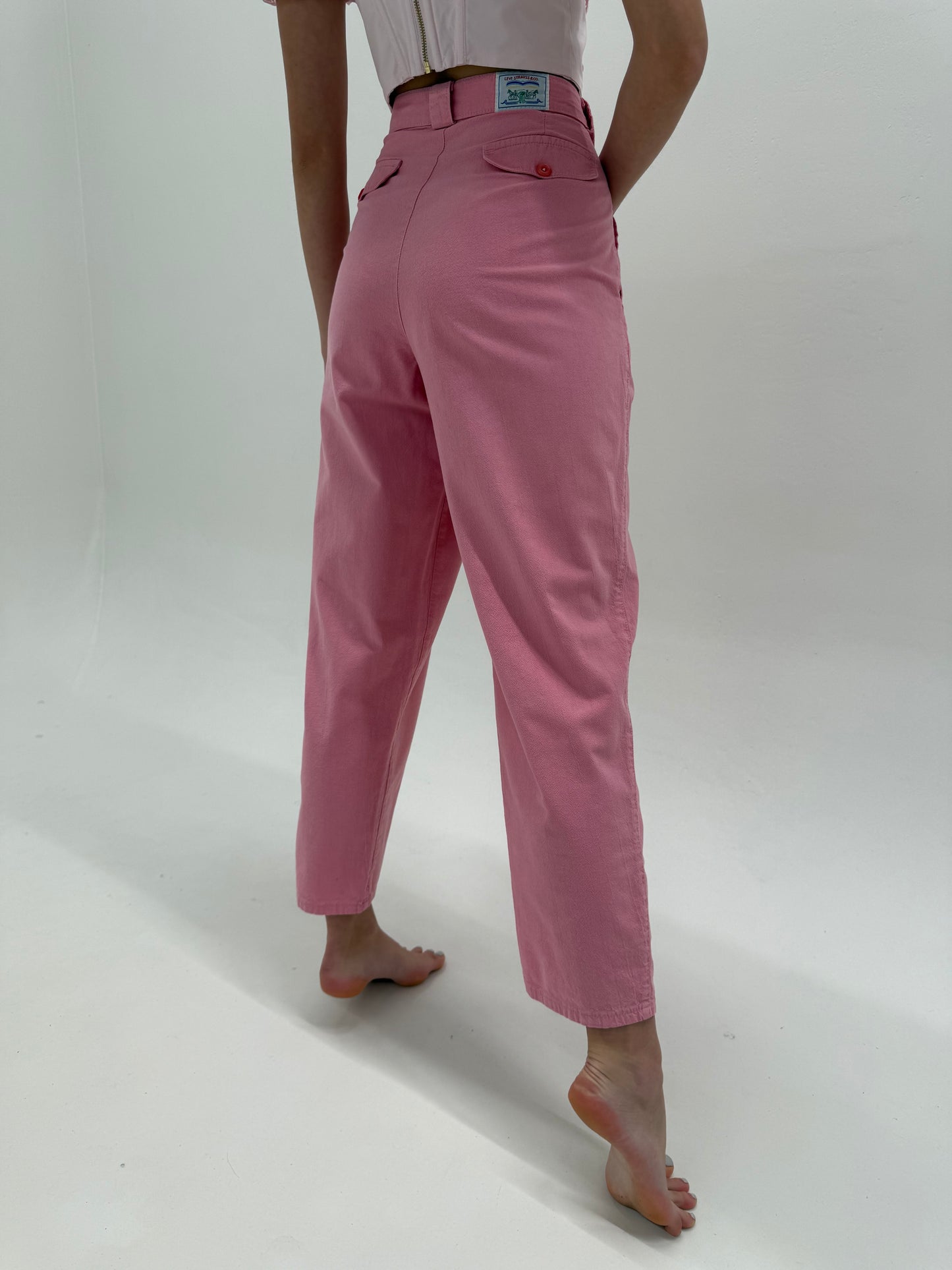 Pantaloni Levi’s old vintage de colecții sfârșit de ani 80 din pânză de bumbac