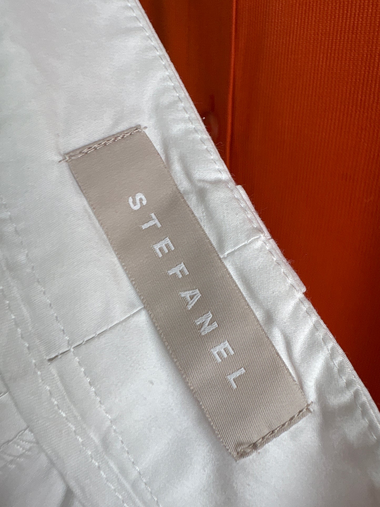 Pantaloni chinos petite Stefanel din bumbac premium