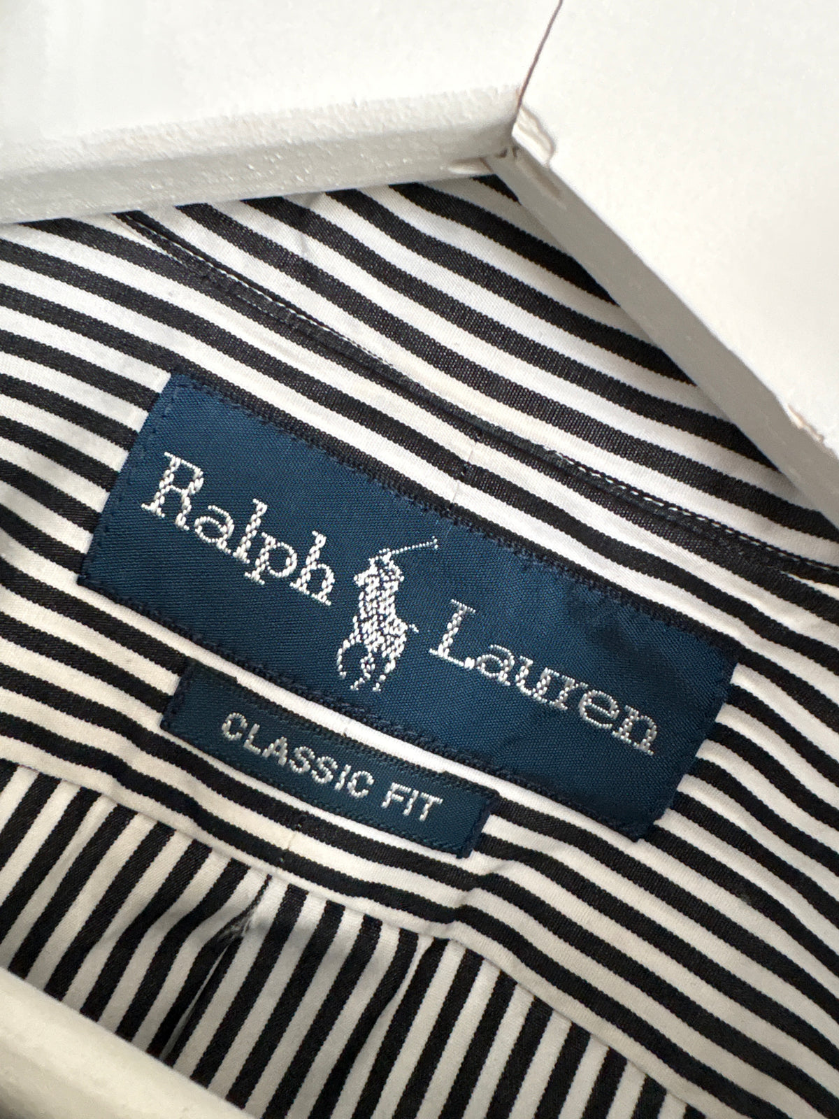 Cămașa Ralph Lauren  clasică în dungi din poplin plin de bumbac