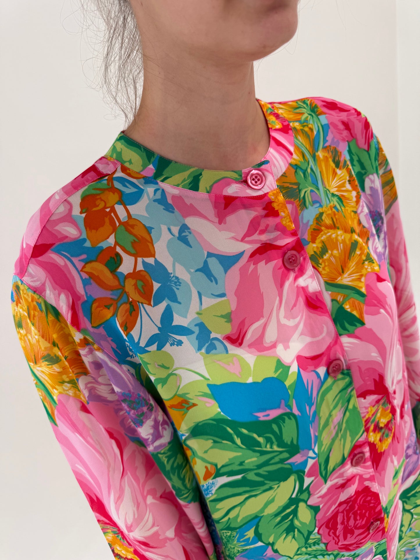 Cămașa în croi lung și culori superbe super vaporoasă petite