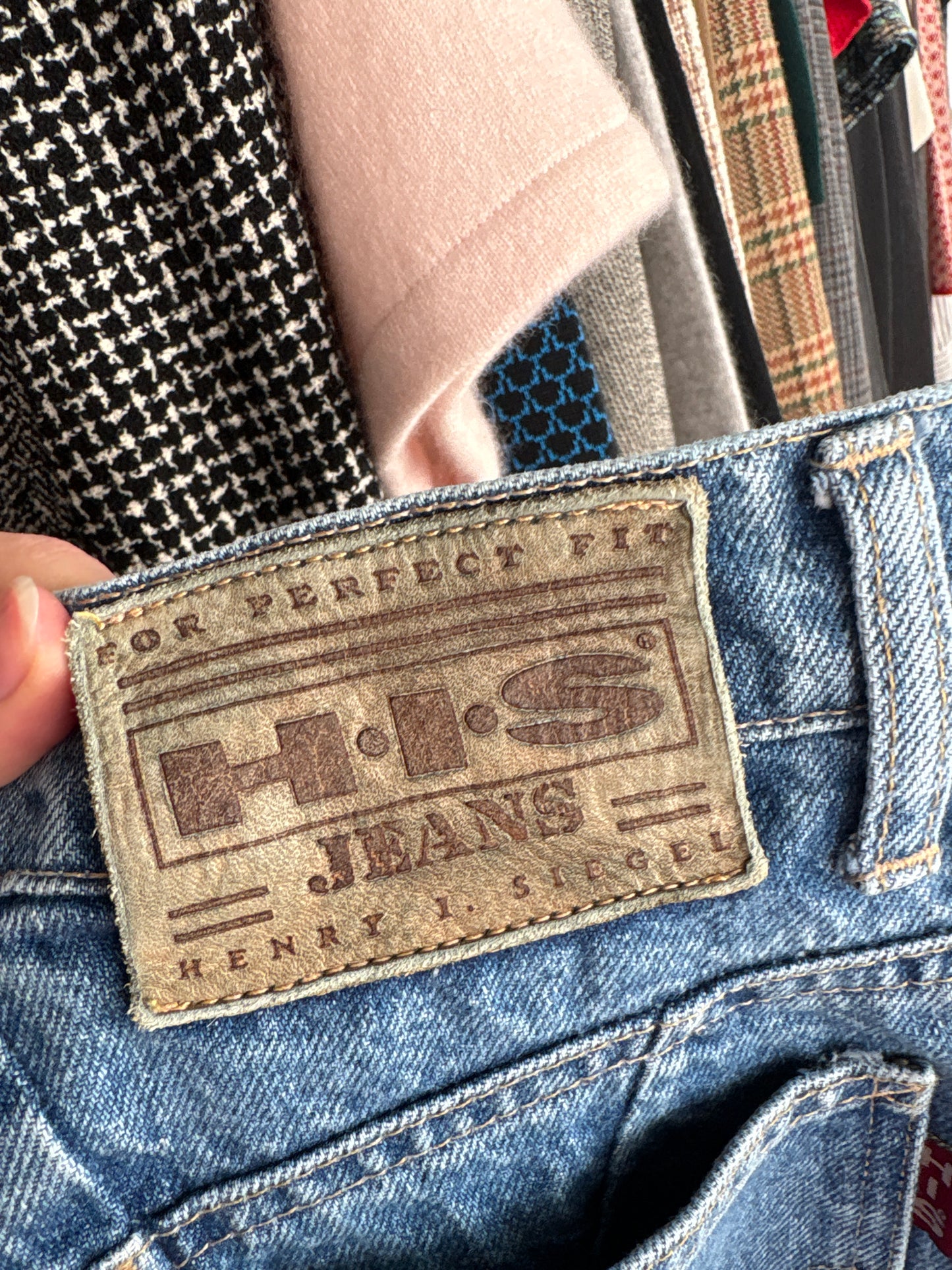 Jeans vintage premium mom fit cu talie ultra înaltă classic wash