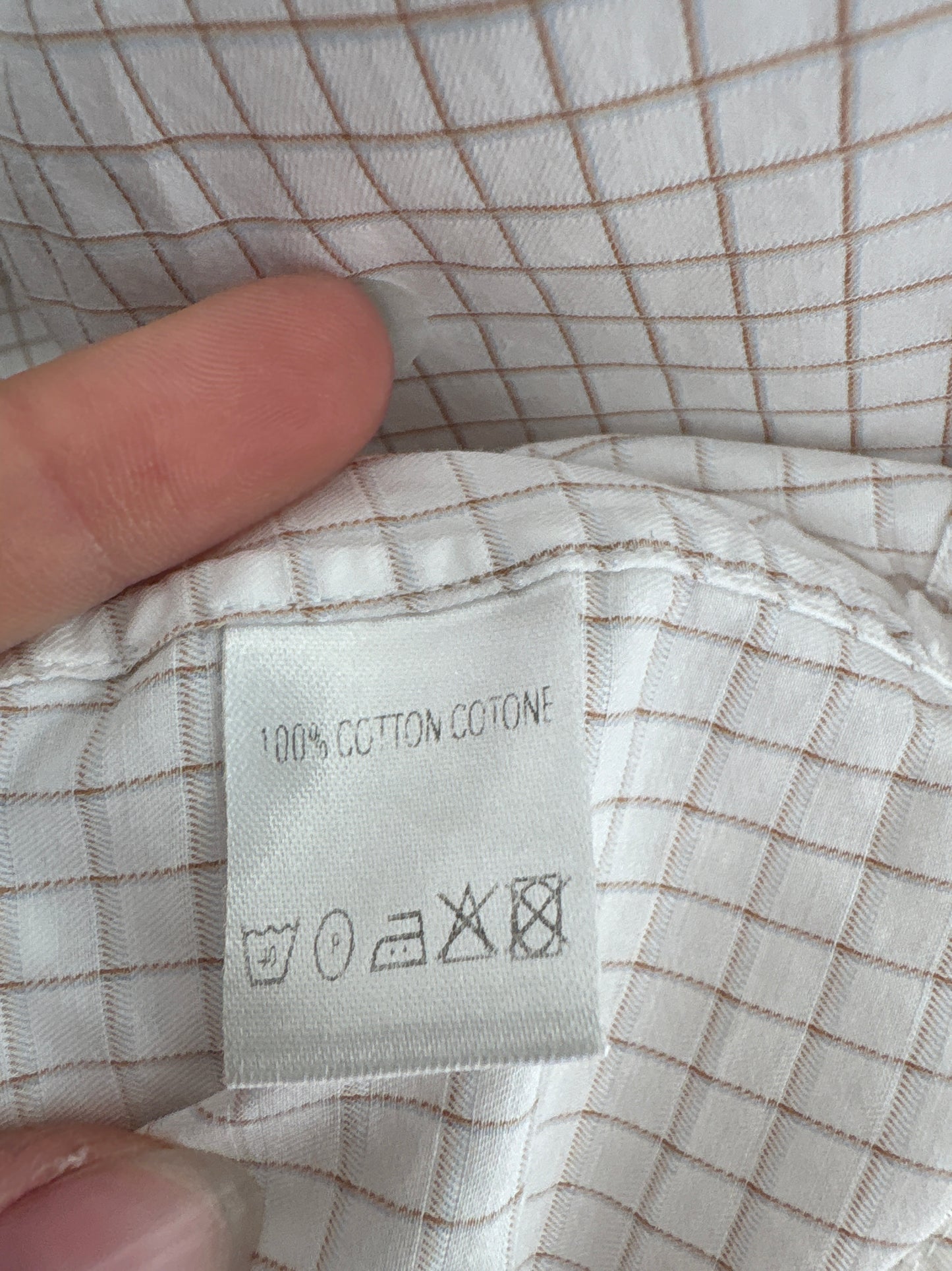 Cămașa ultra luxury Zegna din poplin în carouri fine chocolate brown