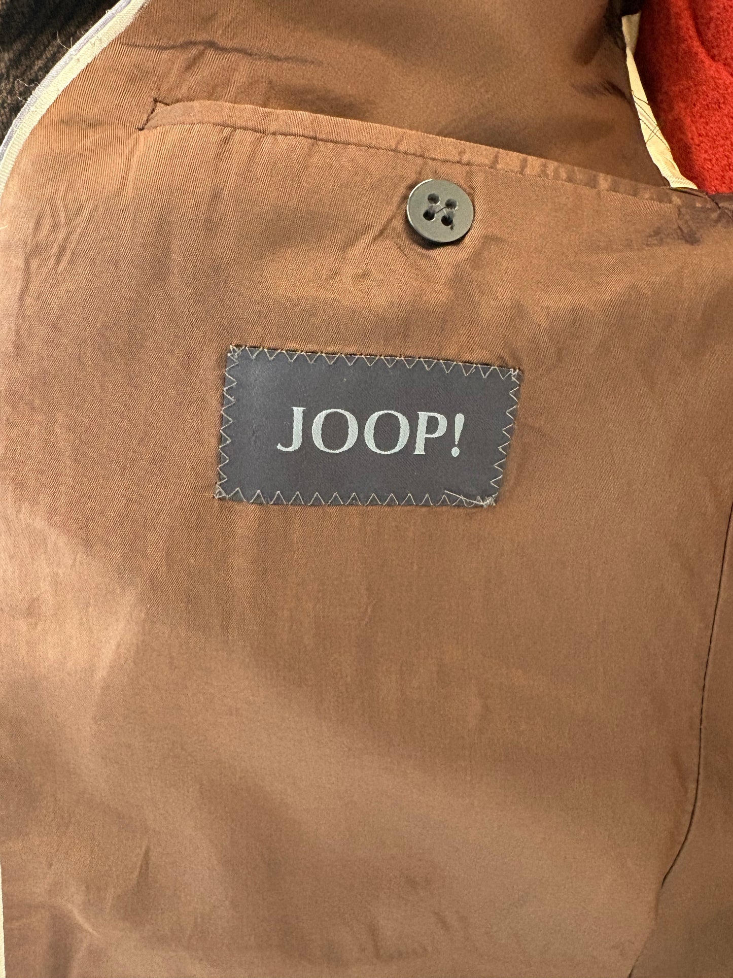 Sacou luxury Joop din catifea plină excepțională dark chocolate brown